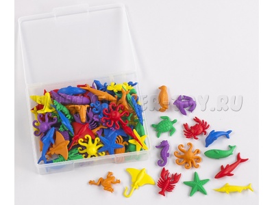 Счетный материал "Морские животные" (14 видов, 6 цветов, 84 шт.) Счетный материал "Морские животные" (14 видов, 6 цветов, 84 шт.)