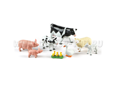Фигурки большие "Животные фермы. Мамы и малыши" (8 штук) Фигурки большие "Животные фермы. Мамы и малыши" (8 штук)