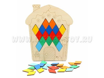 Мозаика-раскраска "Домик" Мозаика-раскраска "Домик"