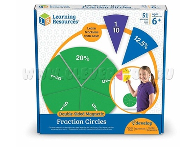 Демонстрационный материал "Радужные доли" (двусторонний магнитный, 51 элемент) Демонстрационный материал "Радужные доли" (двусторонний магнитный, 51 элемент)