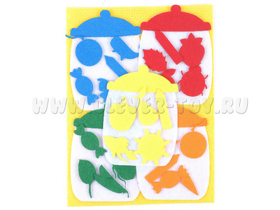 Цветные баночки (фетр) Цветные баночки (фетр)