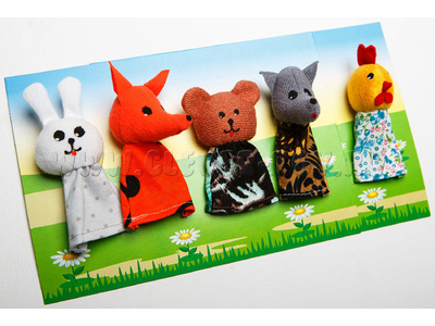 Театр "Заюшкина избушка" пальчиковый (5 шт.) Театр "Заюшкина избушка" пальчиковый (5 шт.)