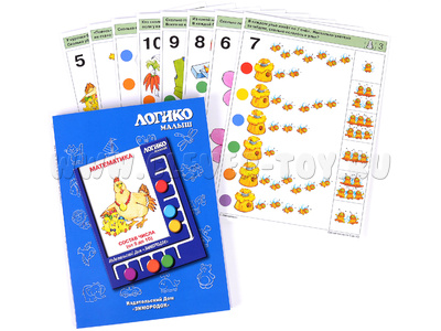 ЛОГИКО-Малыш. Математика. Состав числа от 5 до 10 (набор карточек для планшета) ЛОГИКО-Малыш. Математика. Состав числа от 5 до 10 (набор карточек для планшета)