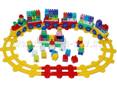 Конструктор Bauer "Математический поезд" (172 детали) Конструктор Bauer "Математический поезд" (172 детали)