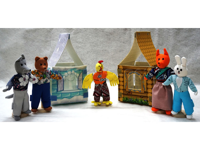 Театр "Заюшкина избушка" в комплекте 2 домика Театр "Заюшкина избушка" в комплекте 2 домика