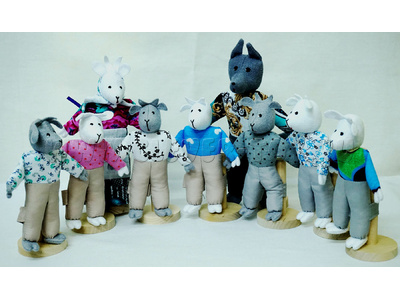 Театр "Волк и 7 козлят", 9 персонажей Театр "Волк и 7 козлят", 9 персонажей