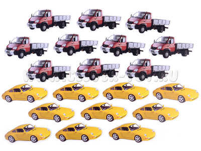 Набор магнитных карточек для устного счета "Автомобили"* Набор магнитных карточек для устного счета "Автомобили"*