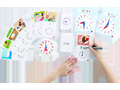 Набор с карточками Часы демонстрационные (12-ти часовой формат).
