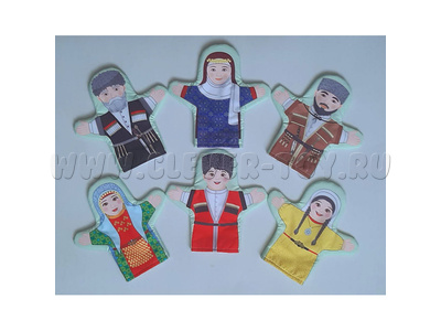 Набор рукавичек "Семья дагестанская" 6 штук