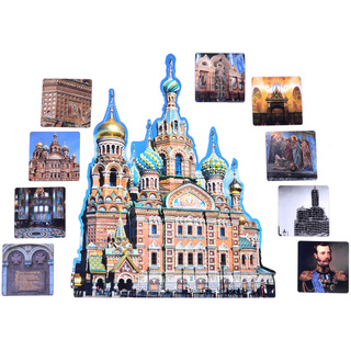 Набор магнитных карточек "Маленькие архитекторы: Спас на Крови"