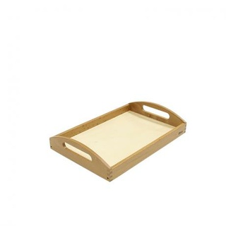 Малый поднос с фигурной ручкой (бук)